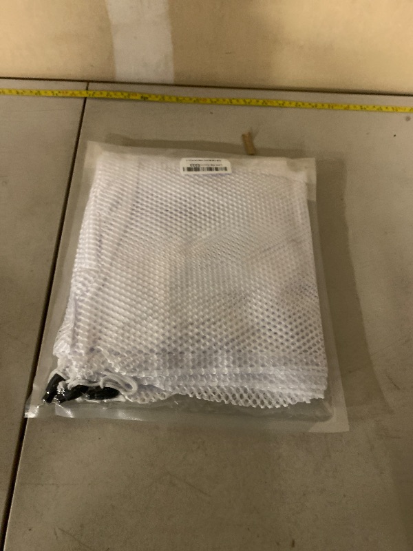 Photo 1 of 3 Pack Mesh Laundry Bags, 23 x 34 Inches Heavy Duty Mesh Laundry Bag, Large Laundry Drawstring Bag for College, Dorm, Travel, Family and Apartment Dwellers, White