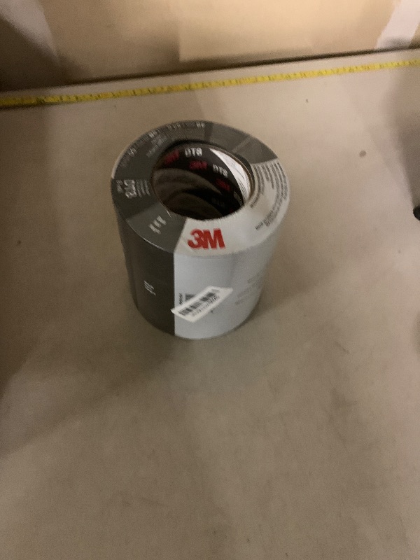 Photo 1 of 3M Duct Tape DT8, 3 Pack, Industrial Strength, Multi-Use, Black color tape, 1.88" x 60 yd, Tear by Hand, Professional Grade Adhesive, Perfect for HVAC, Bundling, Moisture Proofing, and Reinforcing