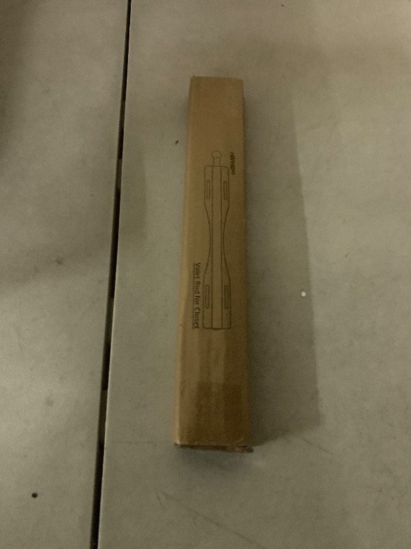 Photo 1 of 12" Valet Rod For Closet Pull Out Slide Out Adjustable Heavy Duty Valet Rod For Closet, Laundry Room, Bedroom, Bathroom(Black)