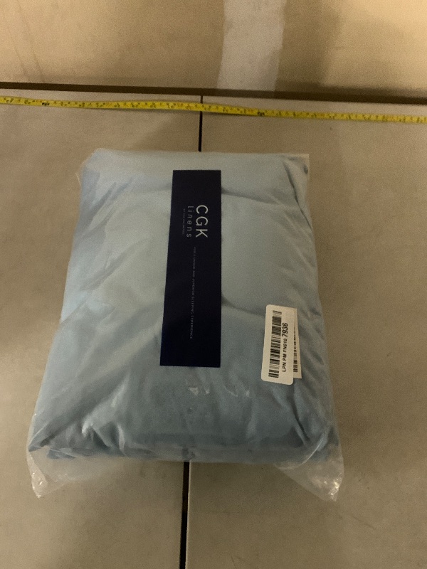 Photo 1 of Extra Deep Queen Sheet Set - 6 Piece Breathable and Cooling Sheets - Hotel Luxury Bedding for Women, Men, Kids & Teens - Easy Secure Fit - Soft, Wrinkle Free & Comfy - Extra Deep Pockets - Light Blue