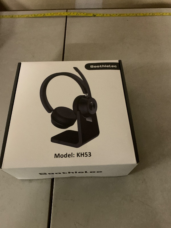 Photo 1 of (Upgraded Version) Wireless Headset, Bluetooth Headset with Noise Cancelling Microphone, Best Headphones with Mic Mute & USB Dongle for PC/Computer/Laptop/Cell Phones/Remote Work/Call Center