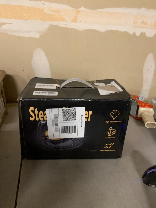 Photo 1 of 3 Level Adjustable Pressurized Handheld Steam Cleaner for Home, 10s Heat-Up Handheld Steamer for Cleaning, 1.6 Qt Tank Portable Steam Cleaner Handheld for Car,Grout,Tile,Couch,Floor (yellow)