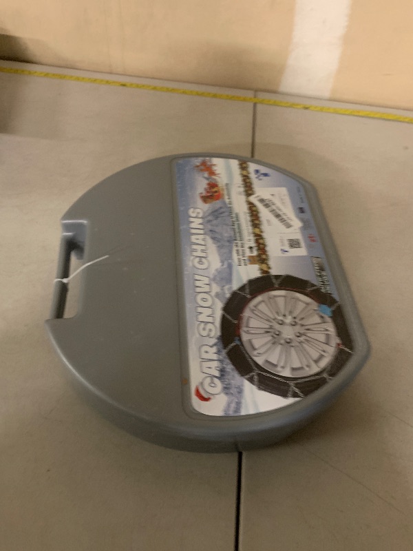 Photo 1 of Snow-Chains Auto Fixing 1 Min Quick Fit Easy Installation Tire-Chains, Gifts for Safety, Portable Reusable Universal Emergency Tire Traction Chain for Passenger Car and SUV - Set of 2 (XM-140)