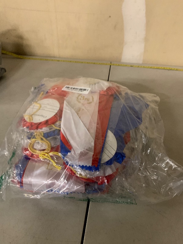 Photo 1 of 12 Pieces Award Ribbons Rosette Ribbon Award Medals Prize Ribbon 1st, 2nd, 3rd Winner Victory Ribbons Place Ribbons for Honorable Recognition, Sports Event, Costume Contest, Horse Show