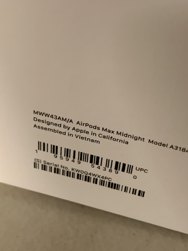 Photo 1 of Apple AirPods Max Wireless Over-Ear Headphones, Pro-Level Active Noise Cancellation, Transparency Mode, Personalized Spatial Audio, USB-C Charging, Bluetooth Headphones for iPhone - Midnight