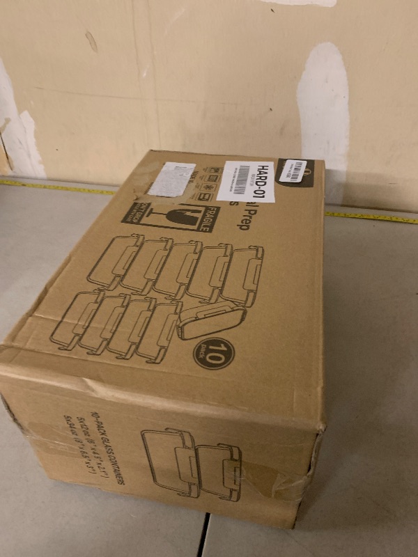 Photo 1 of [10-Pack]Glass Meal Prep Containers with Lids, MCIRCO Glass Food Storage Containers with Snap Locking Lids, Airtight Lunch Containers, Microwave, Oven, Freezer and Dishwasher, White