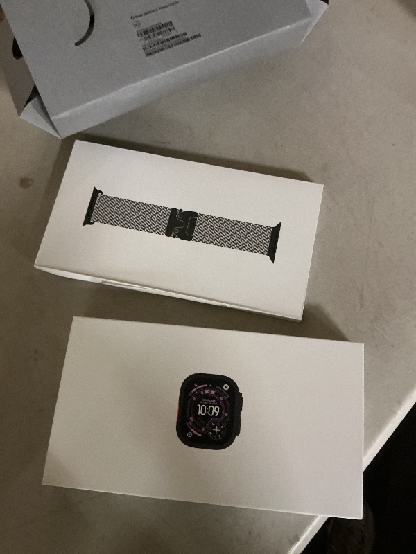Photo 1 of Apple Watch Ultra 3 [GPS + Cellular 49mm] Running & Multisport Smartwatch w/Rugged Titanium Case w/Black Titanium Milanese Loop - M. Satellite Communications, Advanced Health & Fitness Tracking
