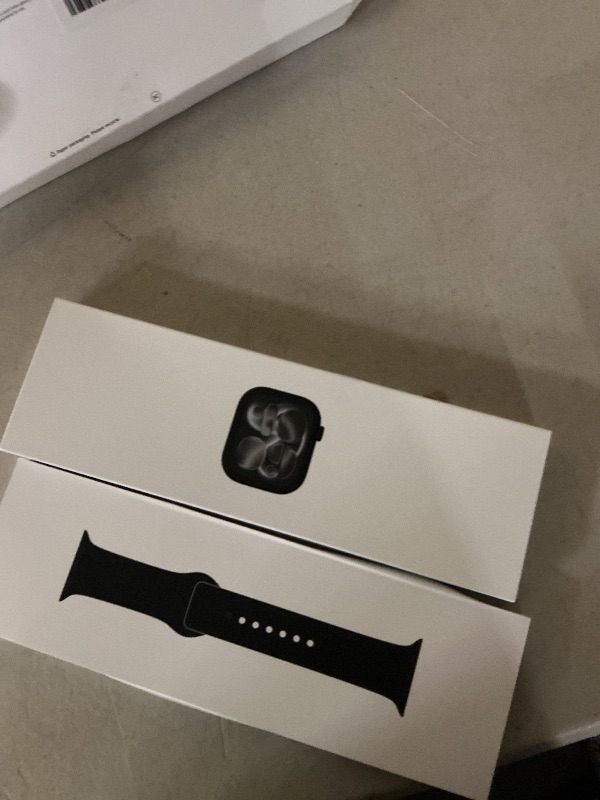 Photo 1 of Apple Watch Series 11 [GPS 46mm] Smartwatch with Jet Black Aluminum Case with Sport Band - M/L. Sleep Score, Fitness Tracker, Health Monitoring, Always-On Display, Water Resistant