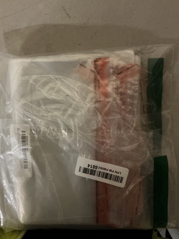 Photo 1 of 100 Count - 8" x 10" Self Seal Poly Bags with Suffocation Warning, 1.5 Mil Clear Polybags with Resealable Adhesive Strip for Shipping & Packaging Clothing & T Shirts. GPI