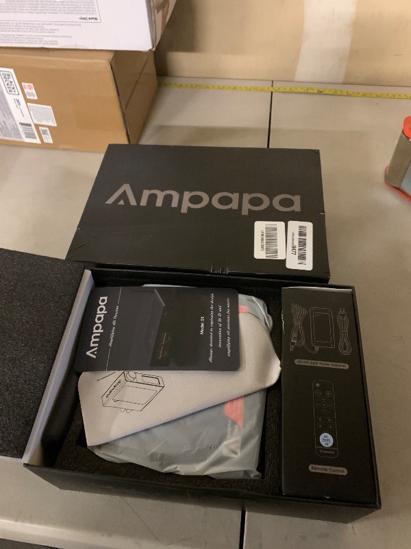 Photo 1 of Ampapa 2 Channel Bluetooth Amp: HiFi 300W x2 Stereo Amplifier with BT 5.2 | HPF | Digital VU Meter | SUB Pre-Out | TRS Balanced Input | Tone Control & Remote for Home Theater Bookshelf Speakers (D1)