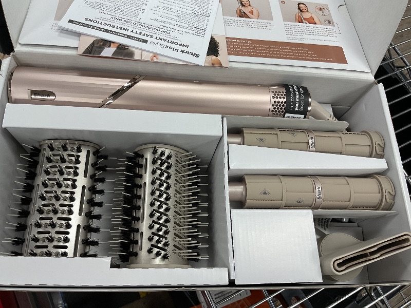 Photo 1 of Shark HD430 FlexStyle Air Styling & Drying System, Powerful Hair Dryer Brush & Multi-Styler with Auto-Wrap Curlers, Paddle Brush, Oval Brush, Concentrator Attachment, Stone