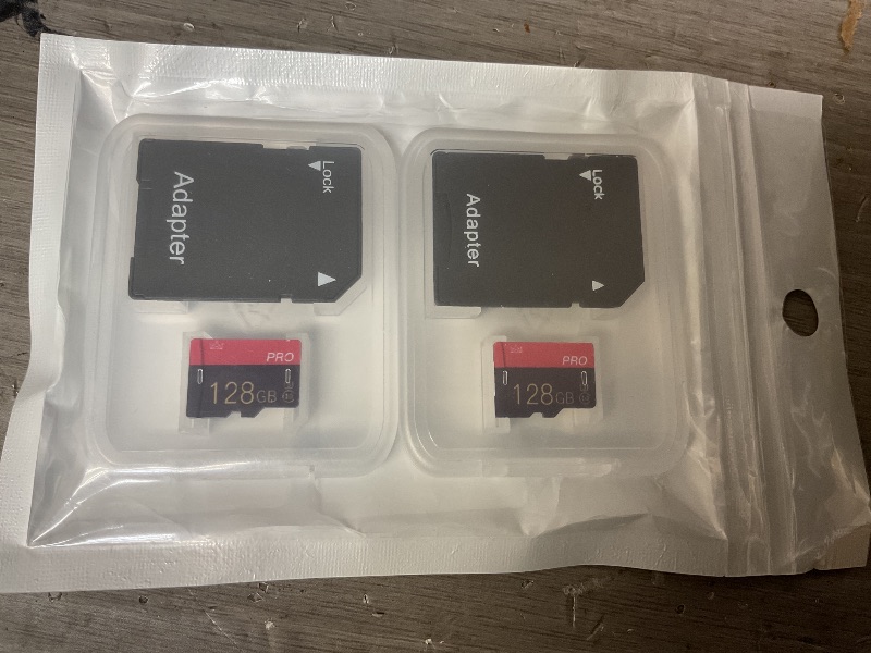 Photo 1 of 2 Pack Micro Memory Card 128GB Class 10 with Adapter High Speed Memory Card for Tablet,Drone