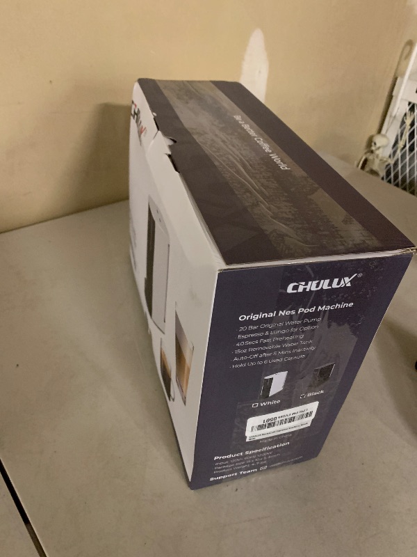 Photo 1 of CHULUX RectoCafé Espresso Machine for Nespresso Original Capsule Pod, 20 Bar Professional Italian Pump Coffee Machine, Extra Mini Espresso Maker for Home & Office, Black