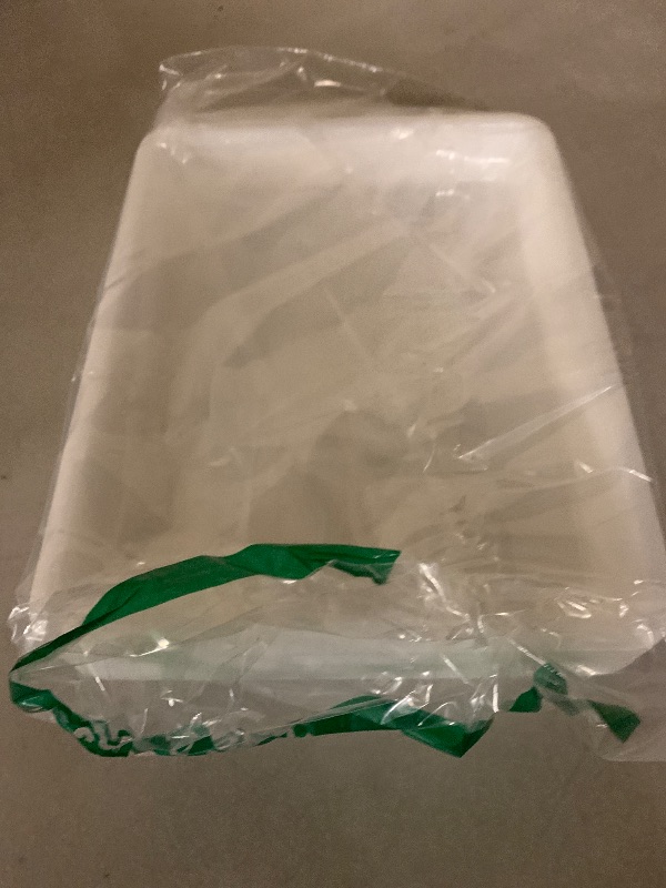 Photo 1 of 10 Pack Plastic Art Trays,Activity Crafts Tray,Organizer Tray,Serving Tray for Home,School,Kids,DIY Projects,Painting,Beads (White)