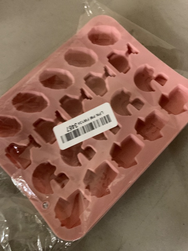 Photo 1 of 2Pack Football Ice Cube Mold, 20Cavity Silicone Football Chocolate Mold, 3D Silicone Footballs Cake Pop Molds for Cake Decoration, Chocolate,Ice Cube, Candy