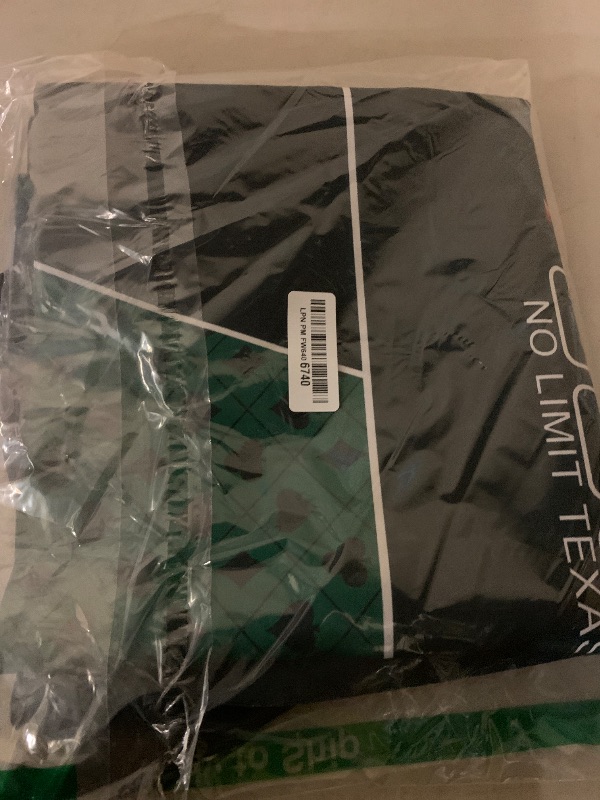 Photo 1 of Kinlop 46.5" x 23.5" Poker Mat Table Top with Storage Bag Portable Rubber Poker Table Cover Folding Texas for 5-10 Players Layout Blackjack Home Game Nights (Green)