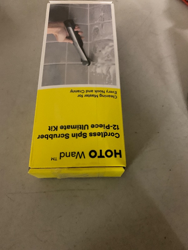 Photo 1 of HOTO Wand™ Cordless Spin Scrubber, Electric Rechargeble Grout Cleaning Brush, IPX7 Waterproof Bathroom Scrubber, 12 Replaceable Brush Heads Version Power Scrubber for Grout, Tiles, Corners, Crevices