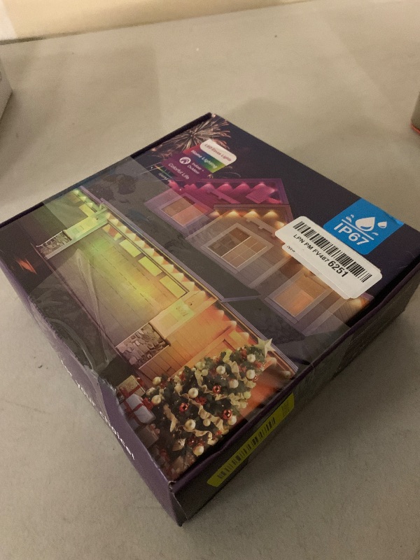 Photo 1 of 100ft Permanent Outdoor Lights, RGB+IC IP67 Waterproof Smart LED Lights with App/Remote for Daily, Christmas, New Year, Halloween, Holiday, Party Decor, Valentine's Day Christmas Lights Outdoor