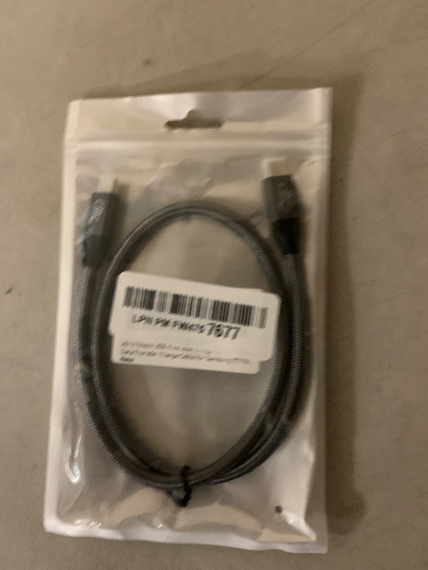 Photo 1 of 20-in Short USB-C to USB-C High-Speed 20Gpbs Data Transfer Charge Cable for Samsung T7 T9, SanDisk, Crucial X9 X6, Western Digital, SSK, Other SSD, Mac, iPhone 15 16, Android, PC, Laptop