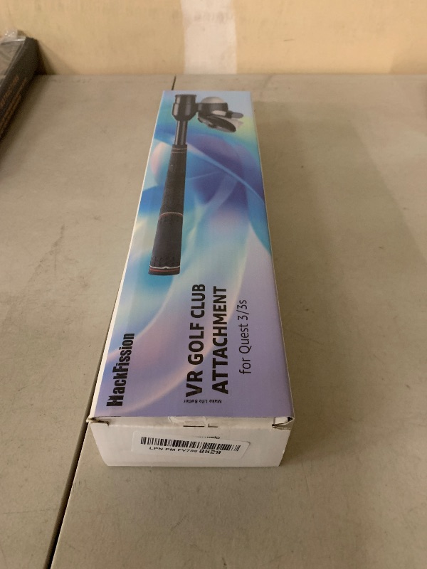 Photo 1 of HackFission VR Golf Club Attachment Compatible with Meta Quest 3/3S, Golf Simulator with Double Lock, Non-Slip Grip, Precision Tracking & Adjustable Weight, VR Accessories for Right Controller