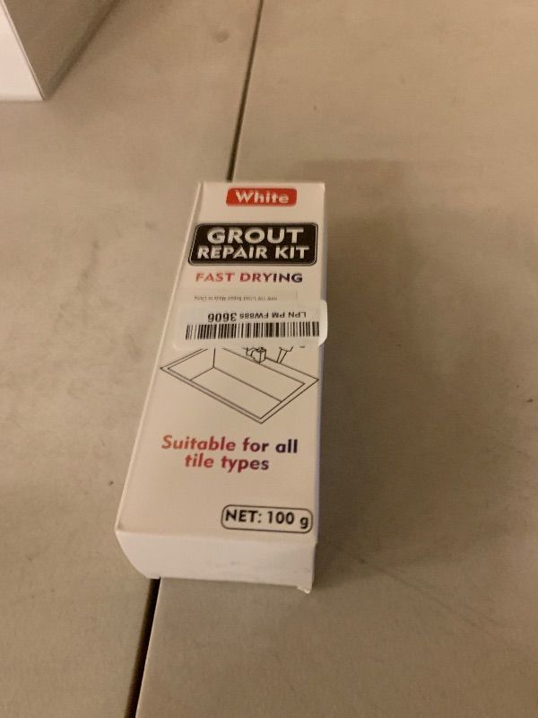 Photo 1 of 2 Pack White Grout Sealer - Filler Tube, Fast Drying Grout Pen Paint, Repair Kit for Bathroom, Shower, Kitchen, Floor Tile Joints