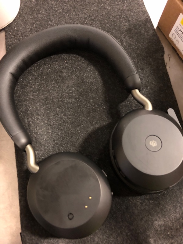 Photo 1 of Jabra Evolve2 75 PC Wireless Headset with 8-Microphone Technology - Dual Foam Stereo Headphones with Adjustable Advanced Active Noise Cancelling, USB-A Bluetooth Adapter and UC Compatibility - Black