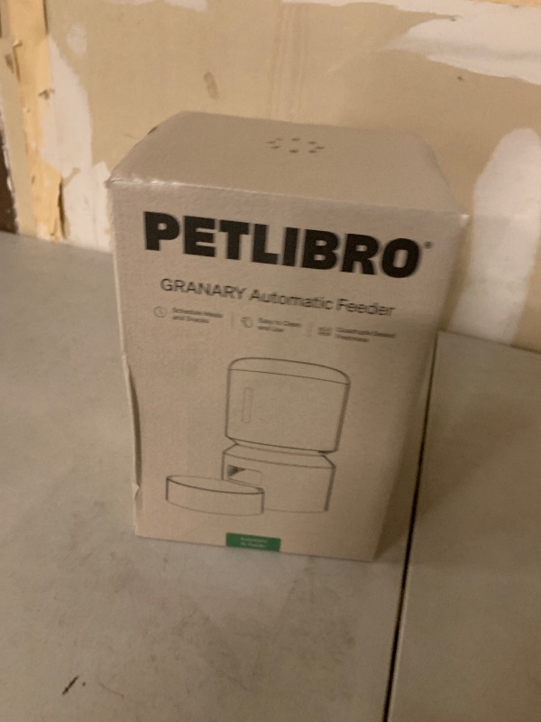 Photo 1 of PETLIBRO Automatic Cat Feeder – 3L Programmable Pet Food Dispenser with Airtight Storage, Timed Portion Control, Voice Meal Call & Dual Power Supply, Clog-Free Healthy Feeding for Cats & Small Dogs