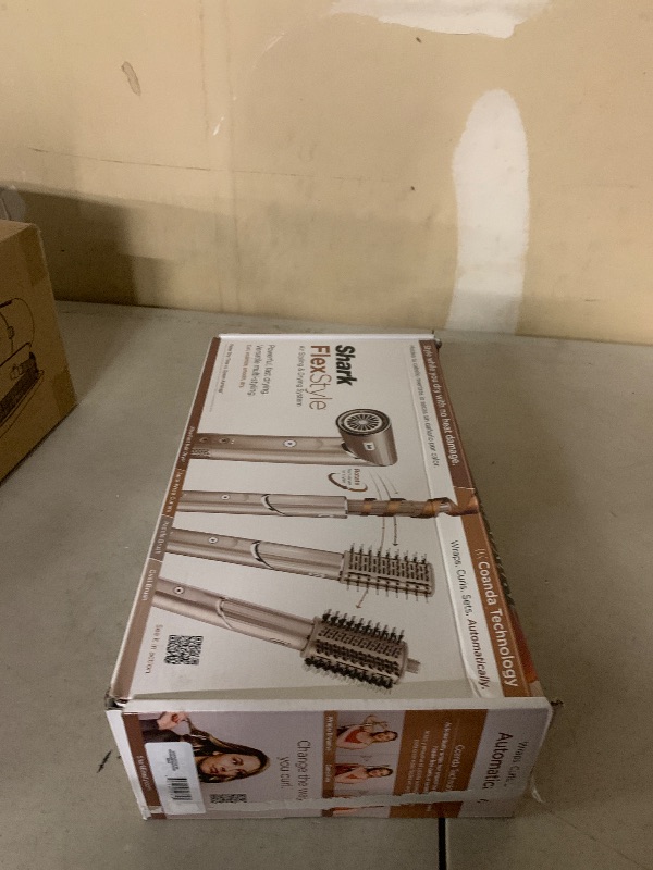 Photo 1 of Shark FlexStyle Air Styling & Drying System, Powerful Hair Dryer Brush & Multi-Styler with Auto-Wrap Curlers, Paddle Brush, Oval Brush, Concentrator Attachment, Stone, HD430