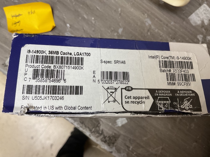 Photo 1 of Intel® Core™ i9-14900K Desktop Processor