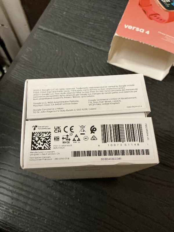 Photo 1 of Fitbit Versa 4 Fitness Smartwatch with Daily Readiness, GPS, 24/7 Heart Rate, 40+ Exercise Modes, Sleep Tracking and more, Pink Sand/Copper Rose, One Size (S & L Bands Included)