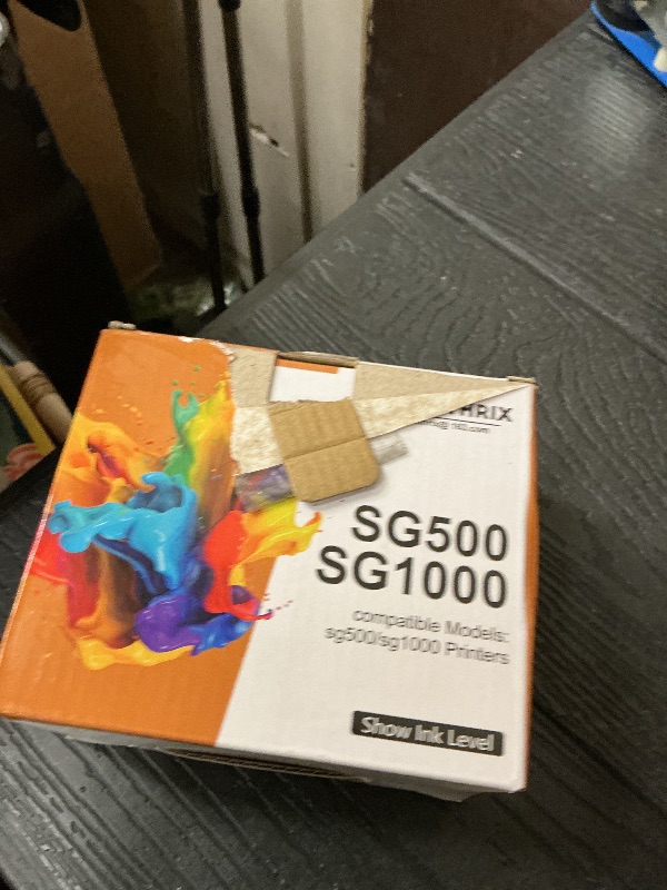 Photo 1 of INKTHRIX Version 3.09 SG500 Sublimation Ink Cartridges Compatible for Sawgrass SG500 SG1000 Printers, with Nano-Level Chips, Compatible with firmware Versions 3.09 and Below (BK/C/M/Y, 4-Pack)