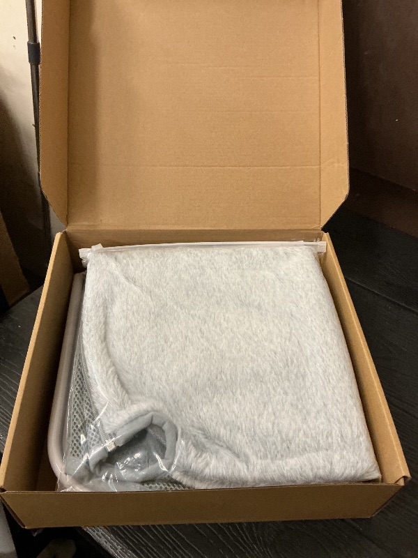 Photo 1 of Zoratoo 2PC Cat Window Perch Cordless Foldable Cat Hammock Bed for Window with Metal Frame and Reversible Cover, Large Suction Cups Window Resting Seat for Indoor Cats (Cat Bed, L-2PC)