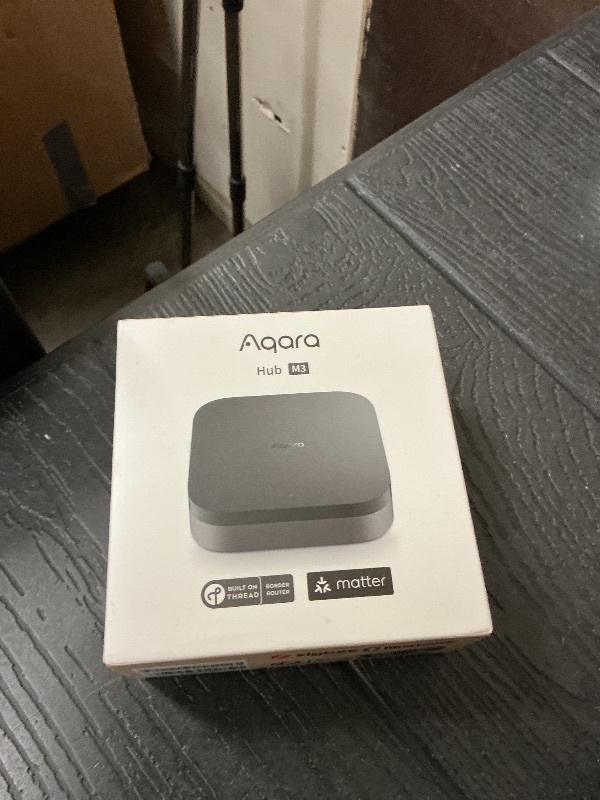 Photo 1 of Aqara Smart Home Hub M3 for Advanced Automation, Matter Controller, Thread Border Router, Features Zigbee, Bluetooth, Wi-Fi, PoE, IR, Supports Apple HomeKit, Alexa, SmartThings, Home Assistant, IFTTT