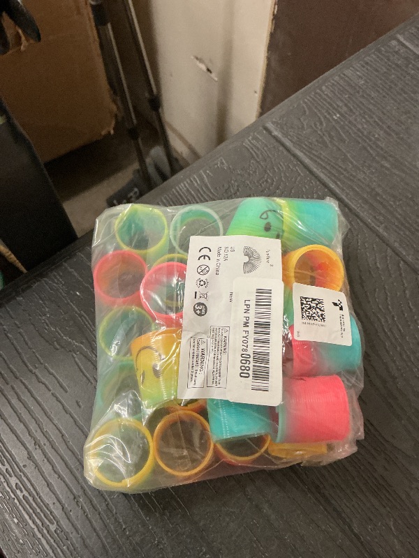 Photo 1 of 30 Pack Spring Rainbow Magic Fidget Stress Coil Mini Springs Bulk Toys for Party Favor Carnival Prize Birthday Goodie Bag Stuffers for Kids Boys Girls…