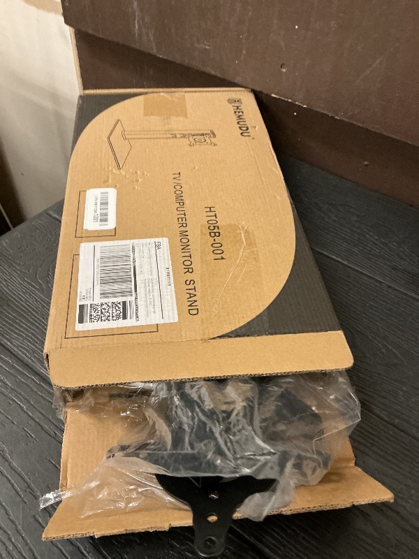 Photo 1 of Single LCD Computer Monitor Free-Standing Desk Stand Mount Riser for 13 inch to 32 inch screen with Swivel, Height Adjustable, Rotation, Vesa Base Stand Holds One (1) Screen up to 77Lbs(HT05B-001))