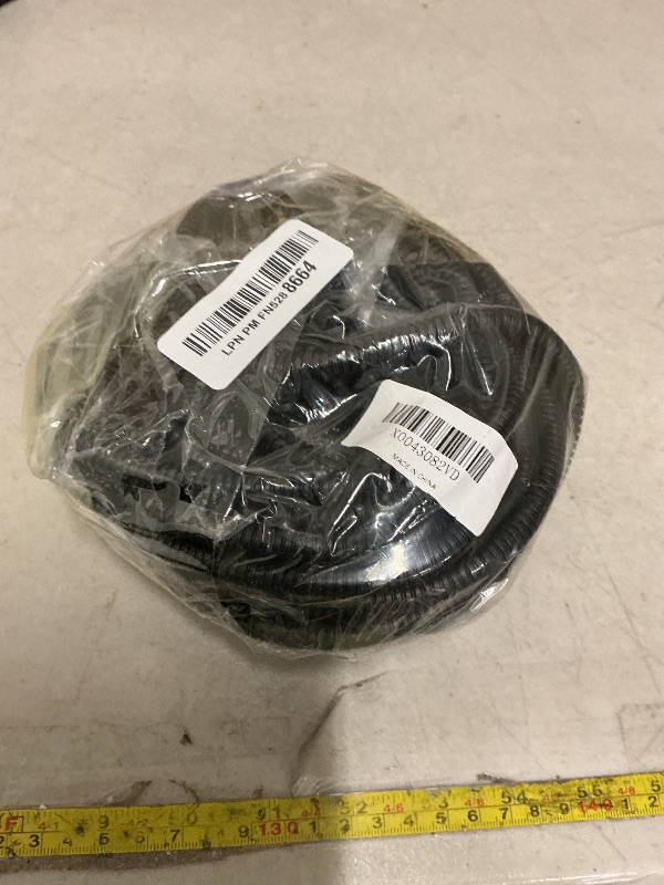 Photo 1 of 30 FT 1/4” Wire Loom Split Tubing,Dog Cat Cord Protector,Split Wire Loom Tubing Wire Conduit – Black (30FT 1/4")