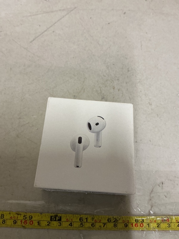 Photo 1 of Apple AirPods 4 Wireless Earbuds, Bluetooth Headphones, with Active Noise Cancellation, Adaptive Audio, Transparency Mode, Personalized Spatial Audio, USB-C Charging Case, Wireless Charging, H2 Chip