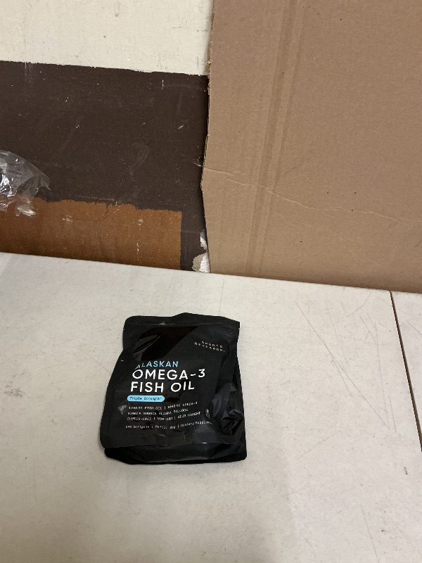 Photo 1 of **PREVIOUSLY OPENED** Sports Research Triple Strength Omega 3 Fish Oil - Burpless Fish Oil Supplement w/EPA & DHA Fatty Acids from Wild Alaskan Pollock - Heart, Brain & Immune Support for Men & Women - 1250 mg fish oil , 1040 MG 240 ct