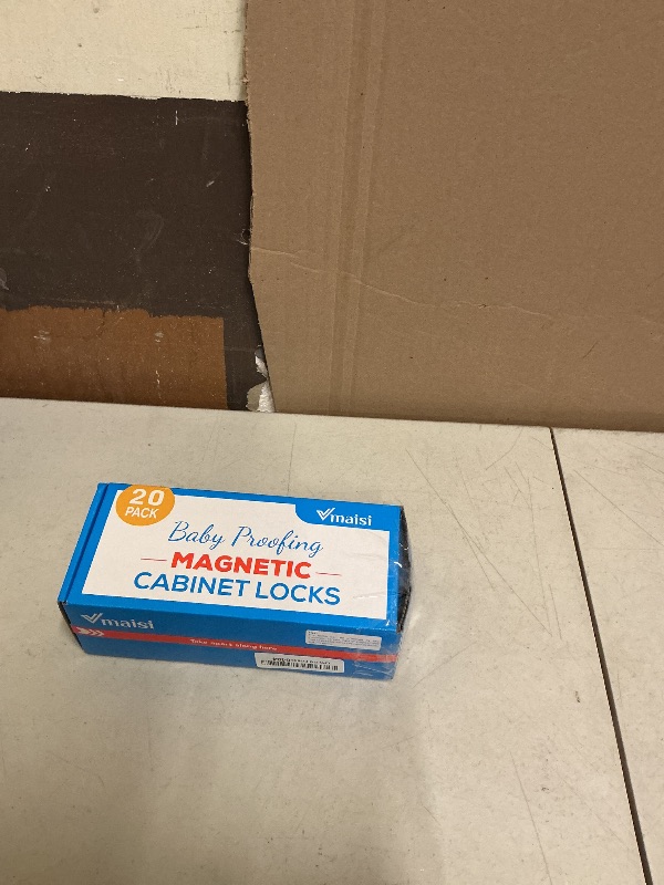 Photo 1 of 20 Pack Magnetic Cabinet Locks Baby Proofing - Vmaisi Children Proof Cupboard Drawers Latches - Adhesive Easy Installation