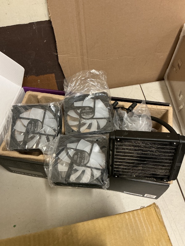 Photo 1 of Cooler Master MasterLiquid 360L Core 360mm Close-Loop AIO Liquid Cooler, ARGB Sync, Gen S Coldplate Pump, 120mm PWM, CryoFuze 14W/mK, AMD Ryzen AM5/AM4, Intel LGA1700/1200 (MLW-D36M-A18PZ-R1) , Black