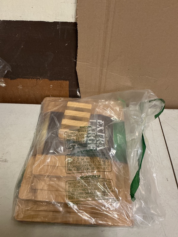 Photo 1 of Empune Bamboo Cutting Board Set, Wood Cutting Boards for Kitchen with Holder Wooden Chopping Board for Meal Prep & Serving, Natural Bamboo