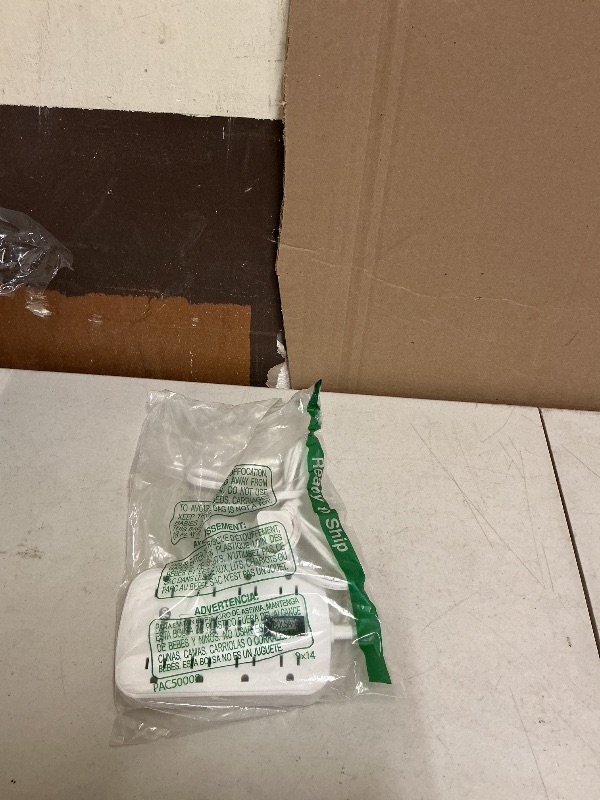 Photo 1 of 2 Prong Power Strip, 3 to 2 Prong Outlet Adapter, 1700J 2 Prong Surge Protector 5ft Extension Cord with Thin Flat Polarized Plug, 8 AC & 6 USB, Wall Mount for Non-Grounded Outlet, Ideal for Old House