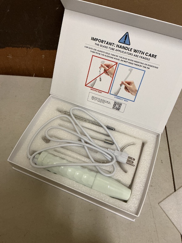 Photo 1 of NuDerma Professional Skin Therapy Wand - Portable Skin Therapy Machine with 6 Neon & Argon Wands – Boost Your Skin – Clear Firm & Tighten