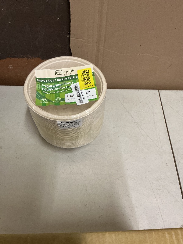 Photo 1 of 32 Oz Deep Paper Bowls Disposable Bowl - Disposable Heavy Duty Compostable Bowls, Eco-friendly Sugarcane Bagasse Biodegradable Bowl for Soup, Salad, Dessert, Ice Cream [50 Pack without Lds]