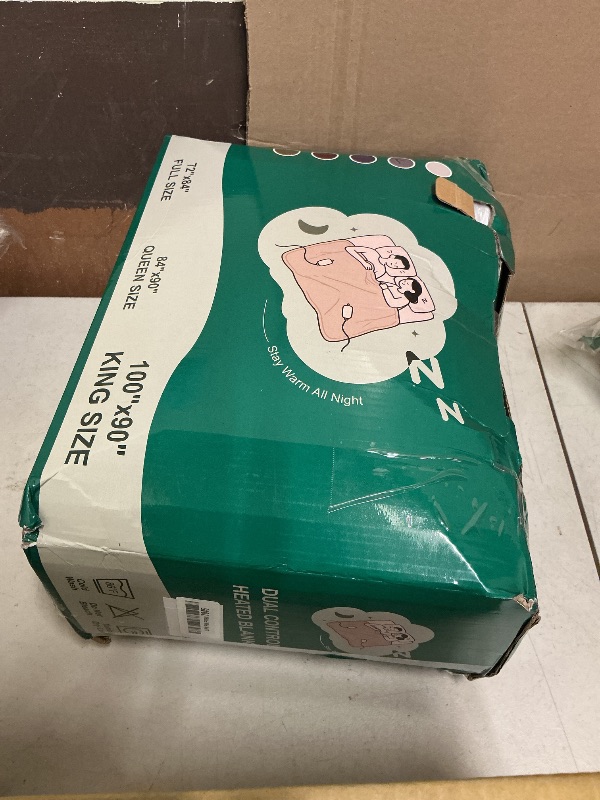 Photo 1 of FVERWAG King Size Electric Blanket with Dual Control - Washable Heated Blanket King with 5 Heat Levels, 10 Hrs Auto Off, Overheat Protection, Flannel Sherpa Heating Blanket 100" x 90", Grey