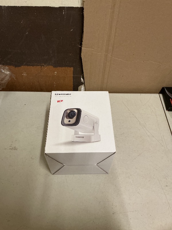 Photo 1 of ?Auto Focus&1080P?Magcubic Mini Smart Projector with 4K Support, Portable Projector with Wifi and Bluetooth, 5W Speaker, Built in Apps, Voice Control, Outdoor Movie Projector