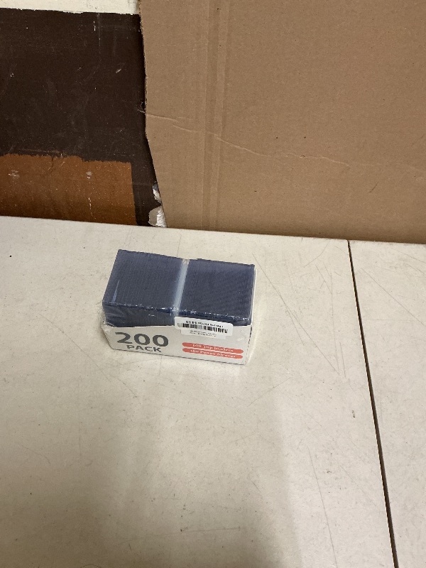 Photo 1 of 200 Card Sleeves Top Loaders for Cards, 3" x 4" Hard Plastic Toploaders, Baseball Card Protectors, Trading Card Holder for Football Sports Cards (100 Toploaders + 100 Penny Sleeves)
