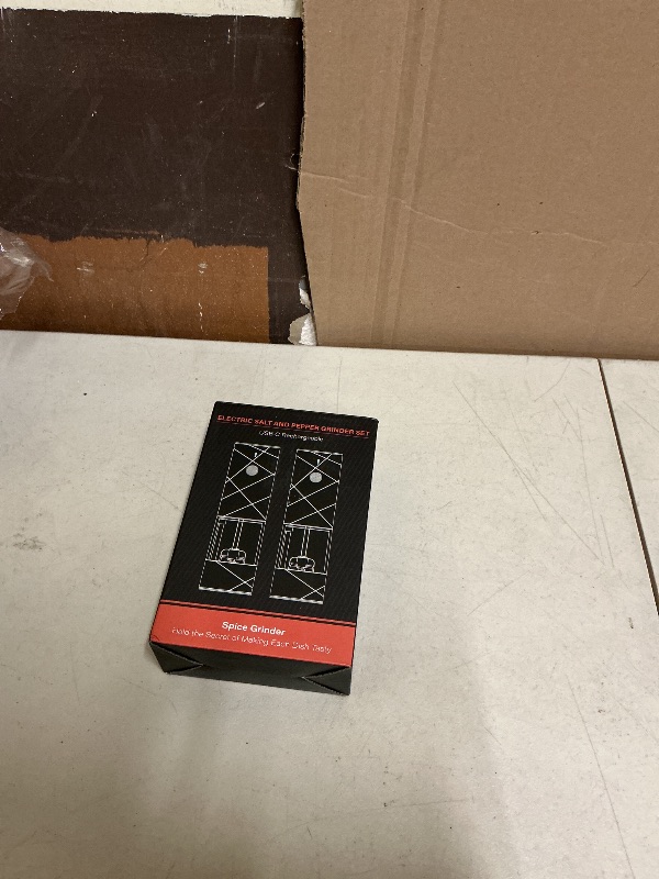 Photo 1 of 2Pack Electric Salt and Pepper Grinder Set USB Rechargeable with Warm LED Light, Adjustable Coarseness Lidaop Large Capacity Automatic Salt Pepper Mill Shakers for Kitchen, Restaurant, Outdoor, Black