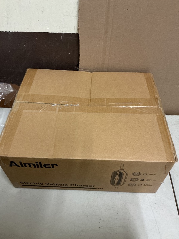 Photo 1 of AIMILER Level 2 Electric Vehicle (EV) Charger(WIFI APP/Plug-play), 32A, 25ft Cable ETL Certified, 220V-240V NEMA 14-50P Plug EVSE w/ J1772 Connector, Portable EV Car Charging Stations for Home Level 2