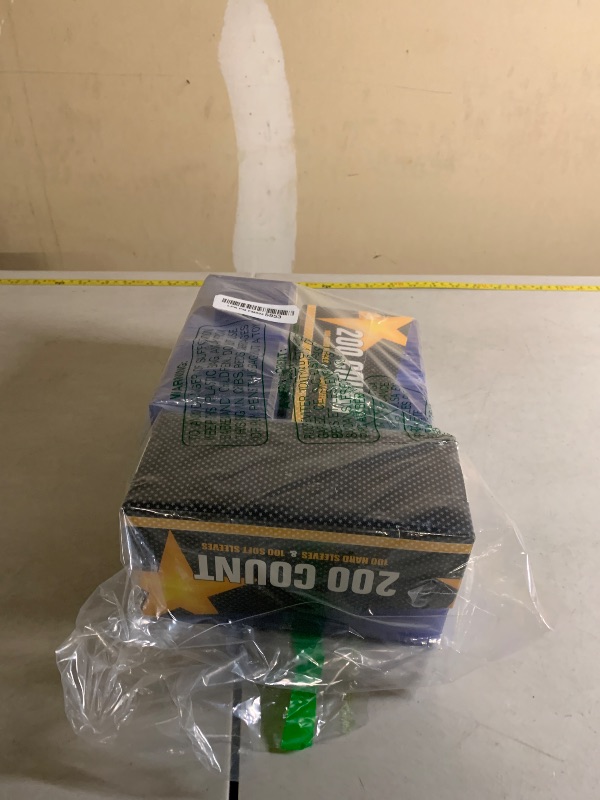 Photo 1 of 1600 Count Hard Card Sleeves, Premium Plastic Card Sleeves, Sports Baseball Trading PKM Cards Holder Protectors (800 Hard Sleeve + 800 Soft Sleeve)